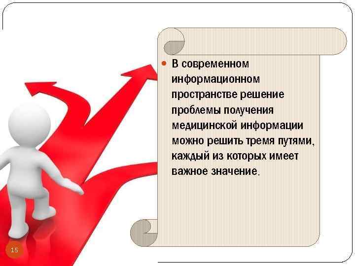  В современном информационном пространстве решение проблемы получения медицинской информации можно решить тремя путями,