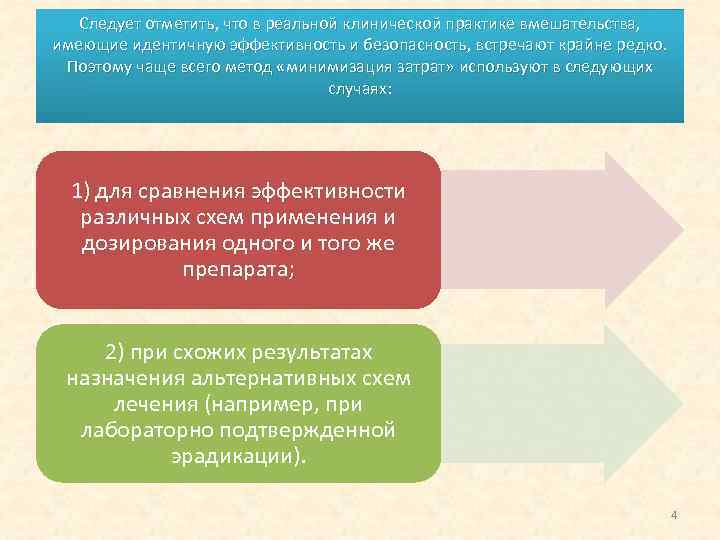 Следует отметить, что в реальной клинической практике вмешательства, имеющие идентичную эффективность и безопасность, встречают