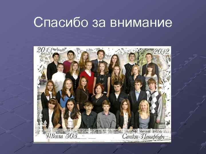 Спасибо за внимание 