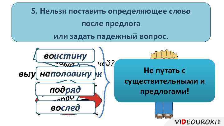 Пол определяемое слово. Определяемое слово или предлог. Определяющее слово. Наполовину правило написания. Нельзя поставить вопрос.