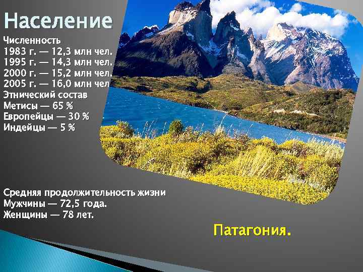 Население Численность 1983 г. — 12, 3 млн чел. 1995 г. — 14, 3