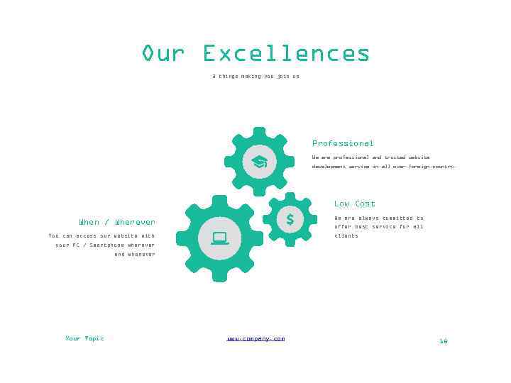 Our Excellences 3 things making you join us Professional We are professional and trusted