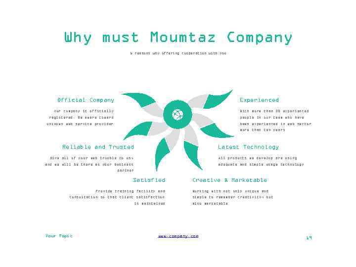 Why must Moumtaz Company 6 reasons why offering cooperation with you Official Company Experienced