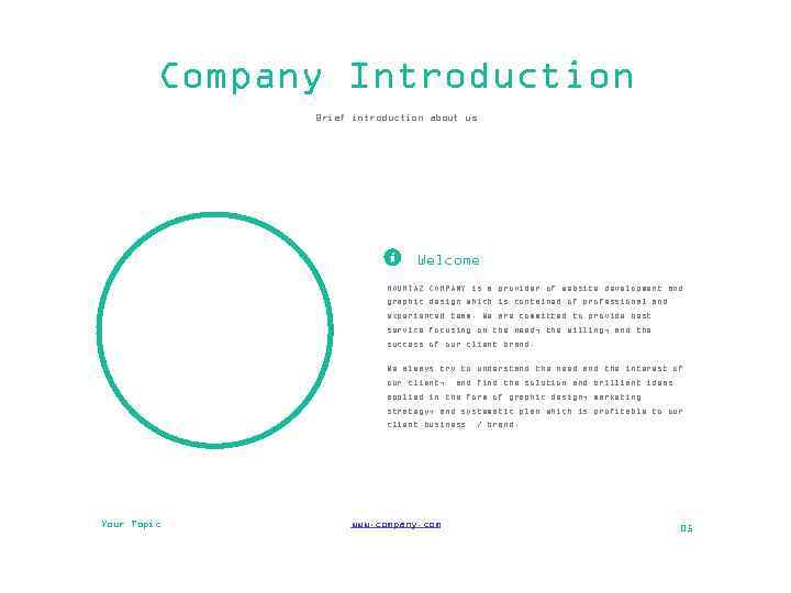 Company Introduction Brief introduction about us Welcome MOUMTAZ COMPANY is a provider of website