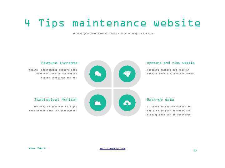 4 Tips maintenance website Without good maintenance, website will be easy in trouble Feature