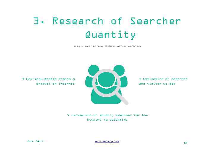 3. Research of Searcher Quantity Analyze about how many searcher and the estimation *