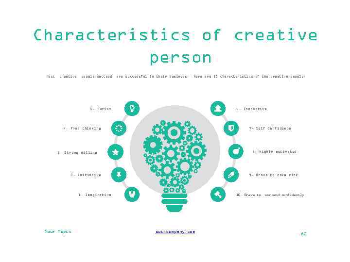 Characteristics of creative person Most creative people succeed are successful in their business. Here