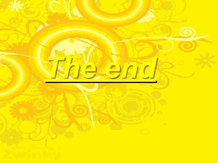 The end 