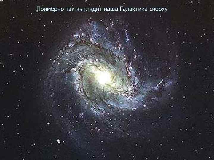 Примерно так выглядит наша Галактика сверху 
