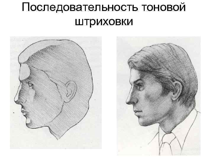 Последовательность тоновой штриховки 