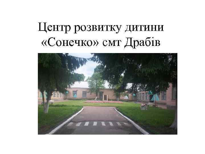 Центр розвитку дитини «Сонечко» смт Драбів 