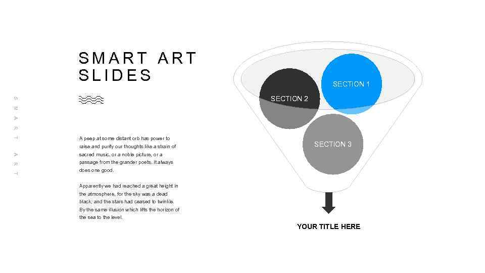 SMART SLIDES SECTION 1 S SECTION 2 M A R T A peep at