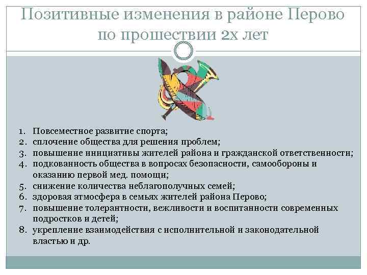 Позитивные изменения в районе Перово по прошествии 2 х лет 1. 2. 3. 4.