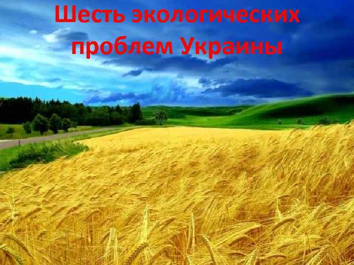 Шесть экологических проблем Украины 