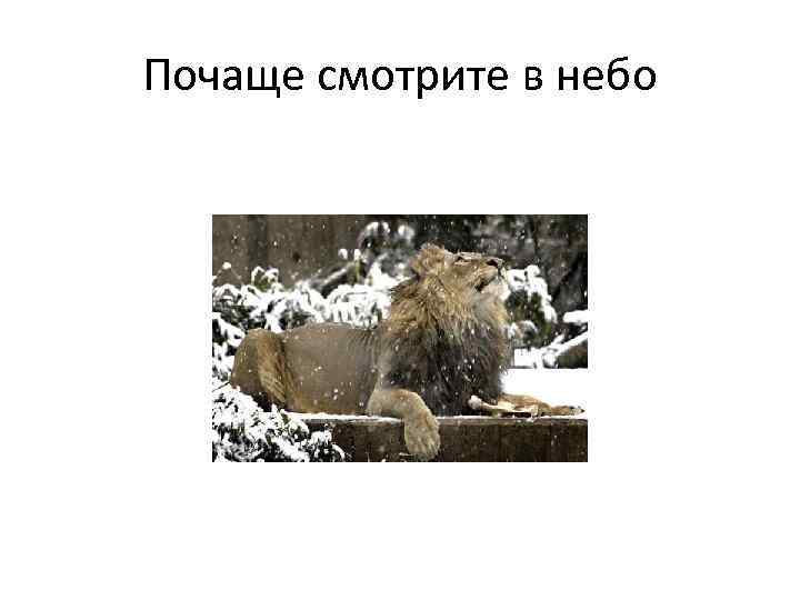 Почаще смотрите в небо 