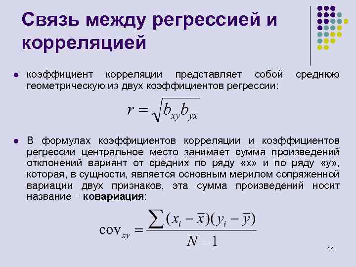 Линейная регрессия коэффициент корреляции