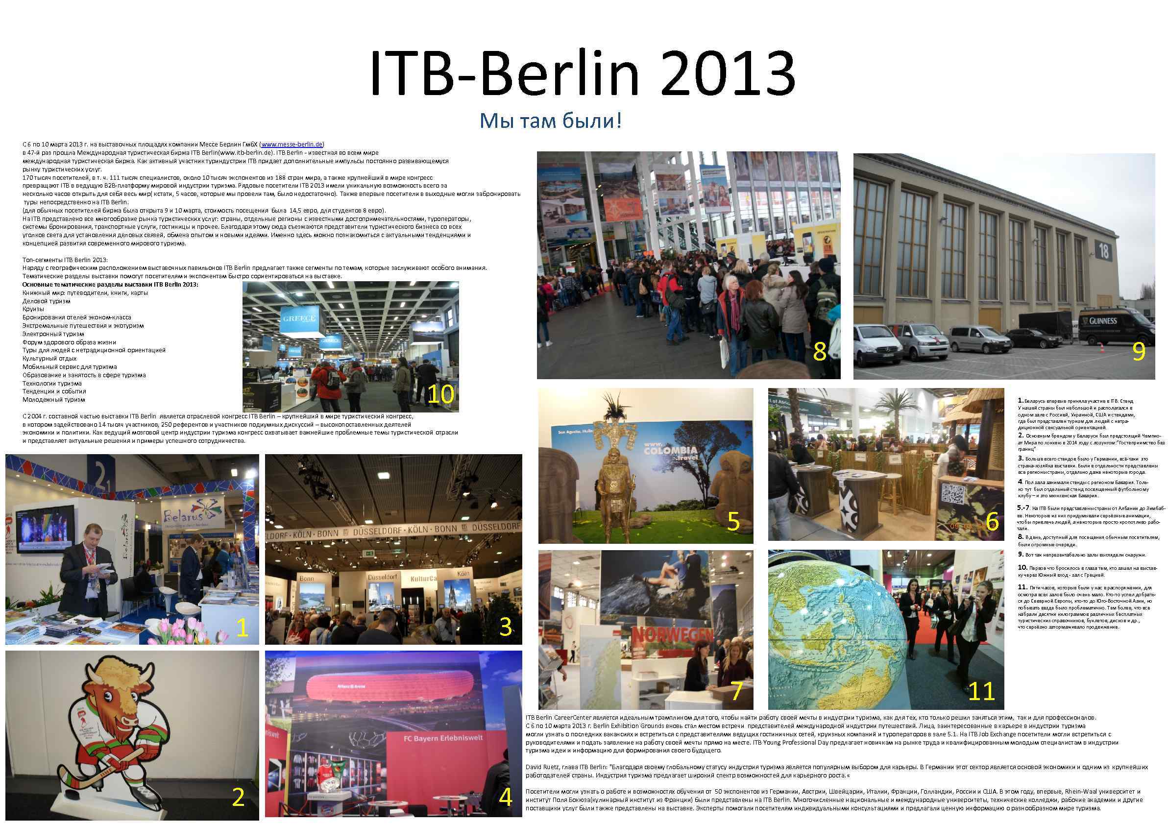 ITB-Berlin 2013 Мы там были! С 6 по 10 марта 2013 г. на выставочных