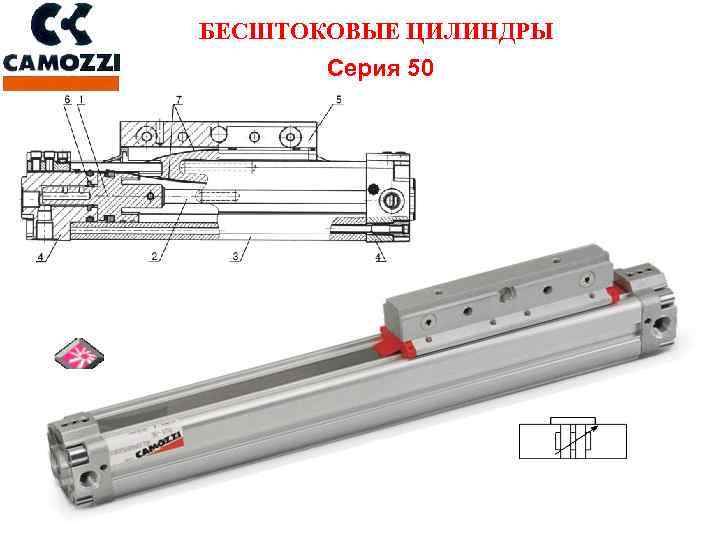 БЕСШТОКОВЫЕ ЦИЛИНДРЫ Серия 50 