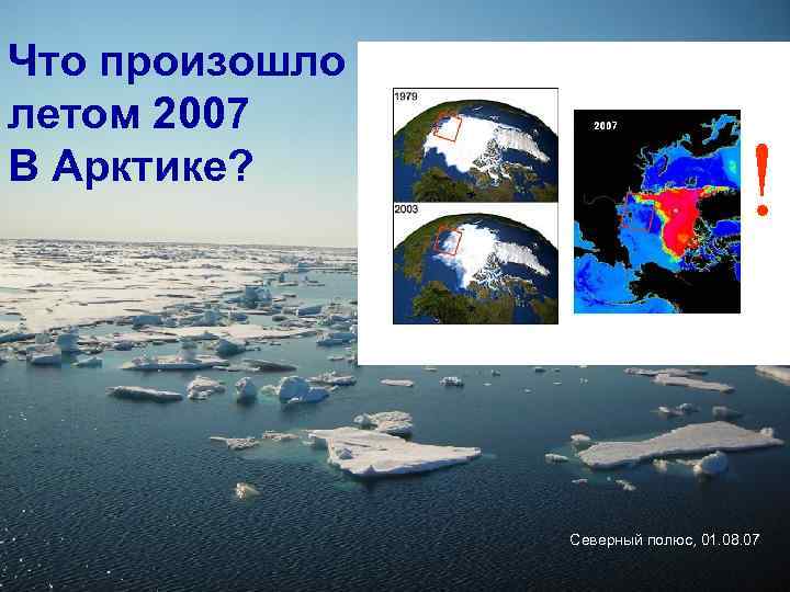 Что произошло летом 2007 В Арктике? ! Северный полюс, 01. 08. 07 
