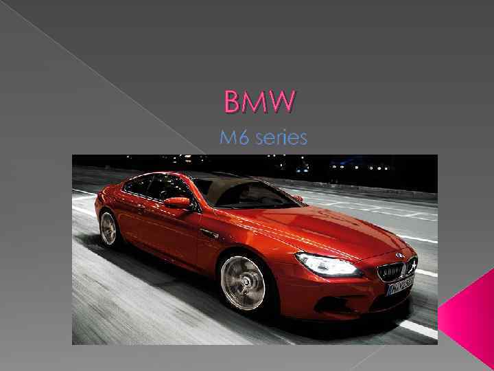 BMW M 6 series 