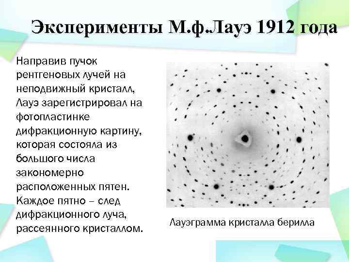 Рентгеновская дифракционная картина