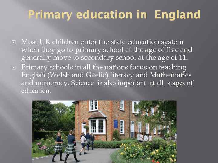 School education in great britain презентация