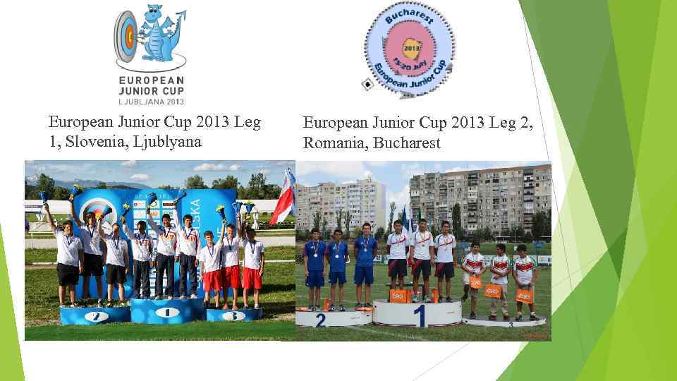European Junior Cup 2013 Leg 1, Slovenia, Ljublyana European Junior Cup 2013 Leg 2,