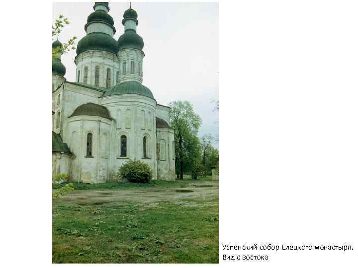 Успенский собор Елецкого монастыря. Вид с востока 
