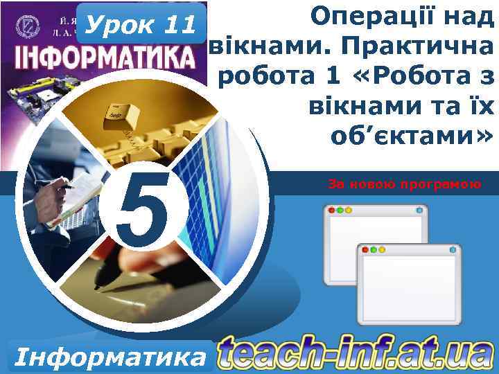 Урок 11 5 Інформатика Операції над вікнами. Практична робота 1 «Робота з вікнами та