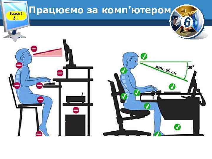 Розділ 1 § 1 Працюємо за комп’ютером www. teach-inf. at. ua 6 