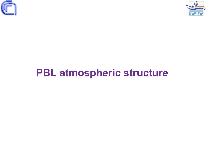 PBL atmospheric structure 