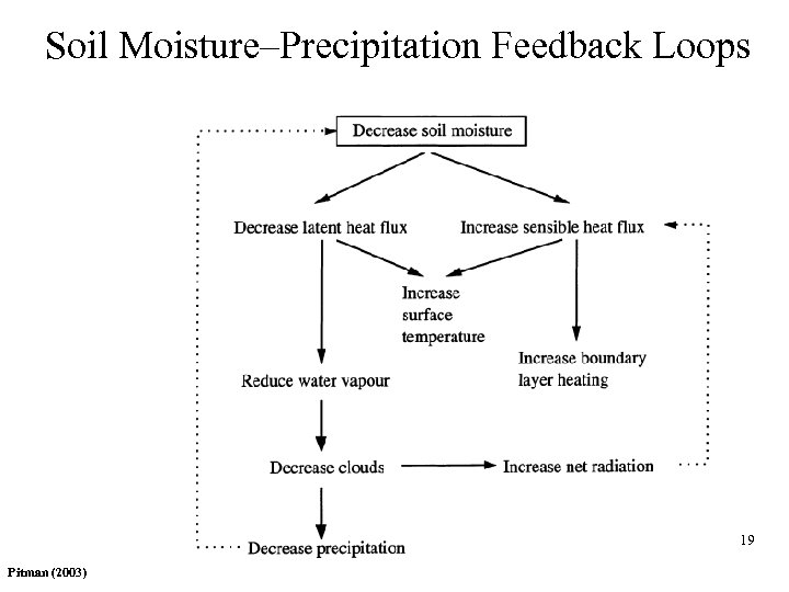 Soil Moisture–Precipitation Feedback Loops 19 Pitman (2003) ang 