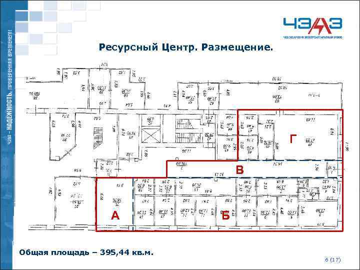 Ресурсный Центр. Размещение. Г В А Б Общая площадь – 395, 44 кв. м.