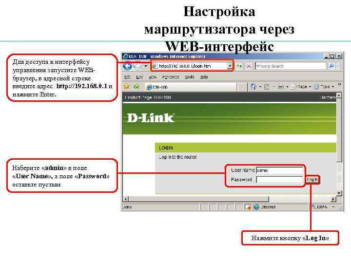 Презентация настройка роутера