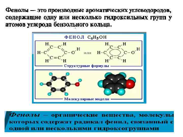 Фенолы и ароматические спирты презентация 10 класс