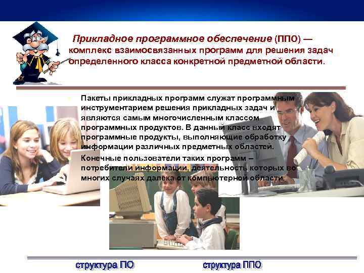 Прикладное программное обеспечение (ППО) — комплекс взаимосвязанных программ для решения задач определенного класса конкретной