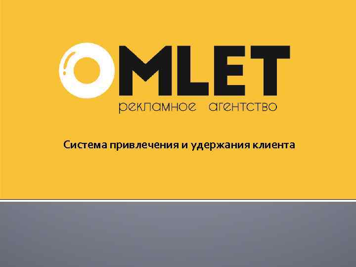 Система привлечения и удержания клиента 