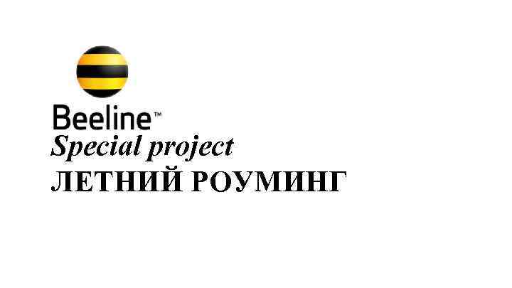 Special project ЛЕТНИЙ РОУМИНГ 