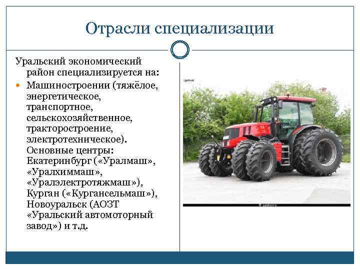 Какие отрасли машиностроения развиты в петрозаводске. Специализация промышленности Урала. Отраслевая специализация промышленности Урала. Урал отрасли специализации района. Отрасли специализации Уральского района.