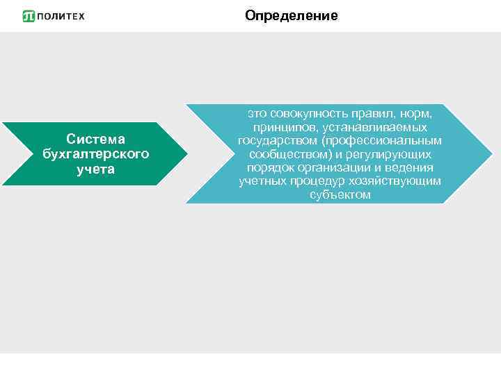 Определение Система бухгалтерского учета это совокупность правил, норм, принципов, устанавливаемых государством (профессиональным сообществом) и