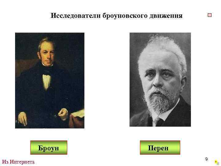 Исследователи броуновского движения Броун Из Интернета Перен 9 