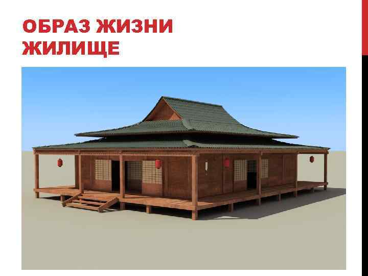 ОБРАЗ ЖИЗНИ ЖИЛИЩЕ 