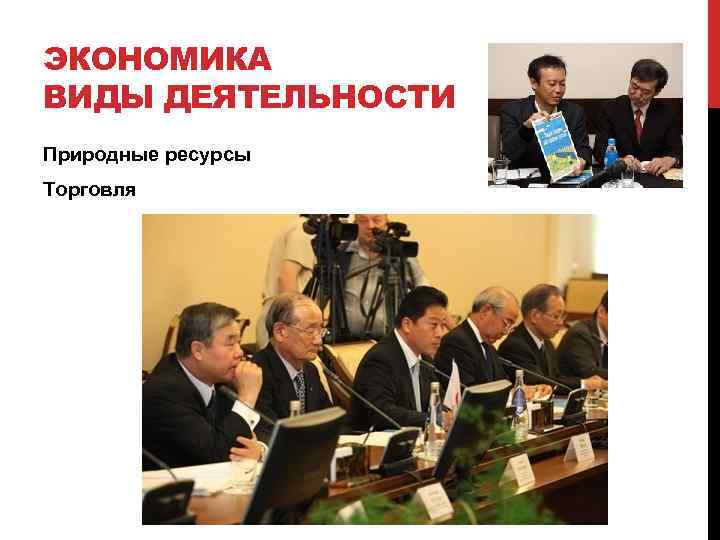 ЭКОНОМИКА ВИДЫ ДЕЯТЕЛЬНОСТИ Природные ресурсы Торговля 