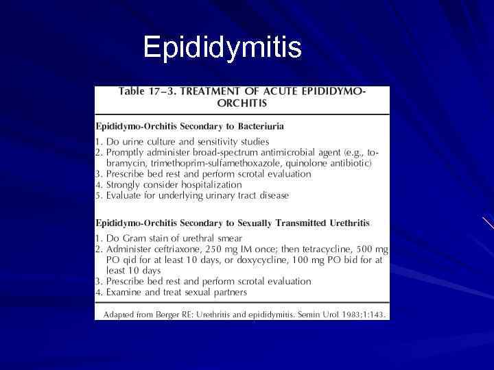 Epididymitis 