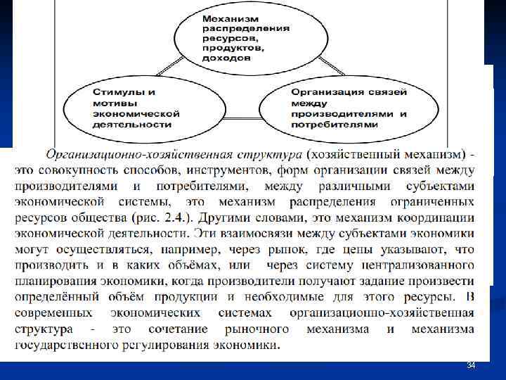 Экономическая система (economic system) — способ организации производства, распределения и потребления, основанный на существующих