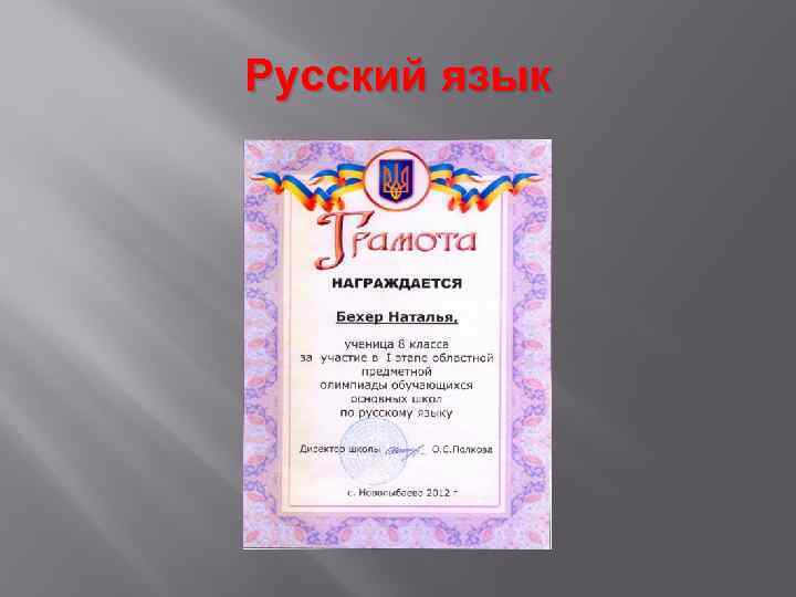 Русский язык 