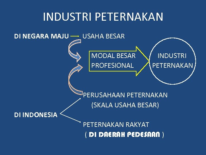 INDUSTRI PETERNAKAN DI NEGARA MAJU USAHA BESAR MODAL BESAR PROFESIONAL INDUSTRI PETERNAKAN PERUSAHAAN PETERNAKAN
