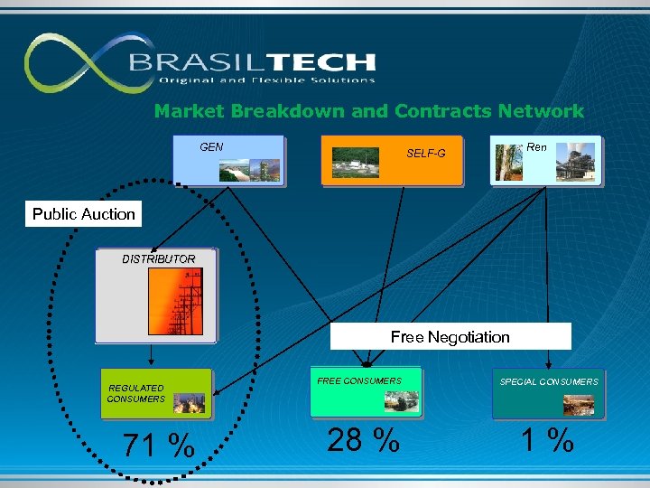 Market Breakdown and Contracts Network GEN Ren SELF-G Public Auction DISTRIBUTOR Free Negotiation REGULATED