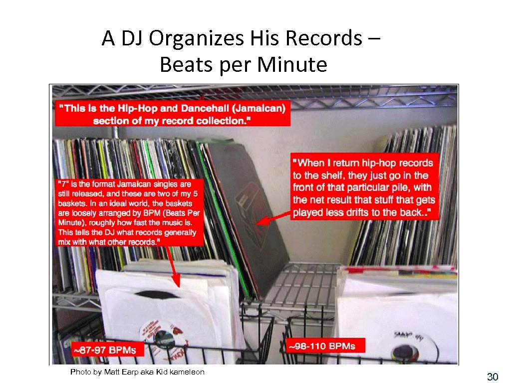 A DJ Organizes His Records – Beats per Minute Photo by Matt Earp aka
