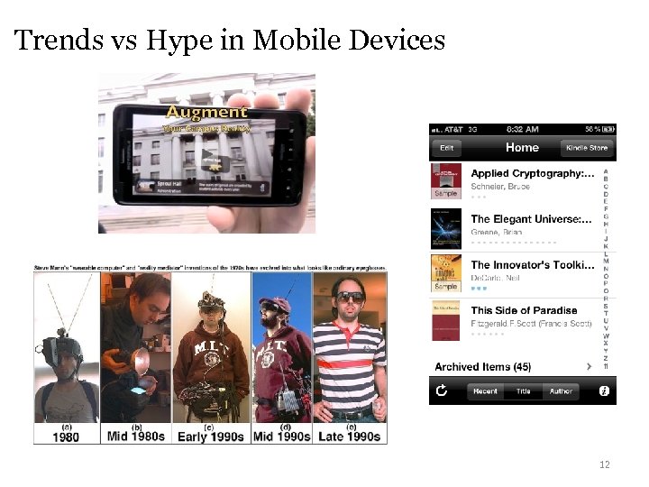 Trends vs Hype in Mobile Devices 12 